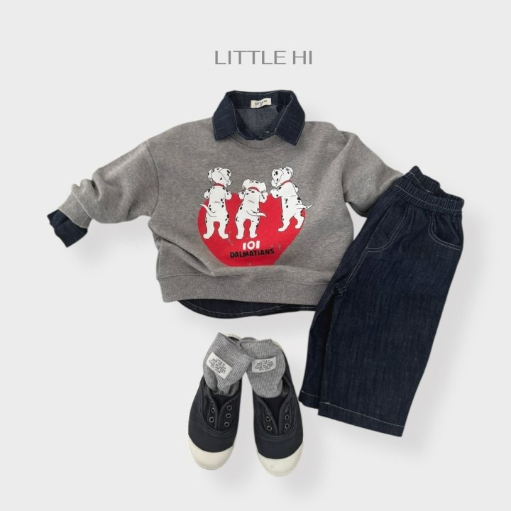LITTLE HI 上衣 리틀하이 달마시안맨투맨-細節圖9