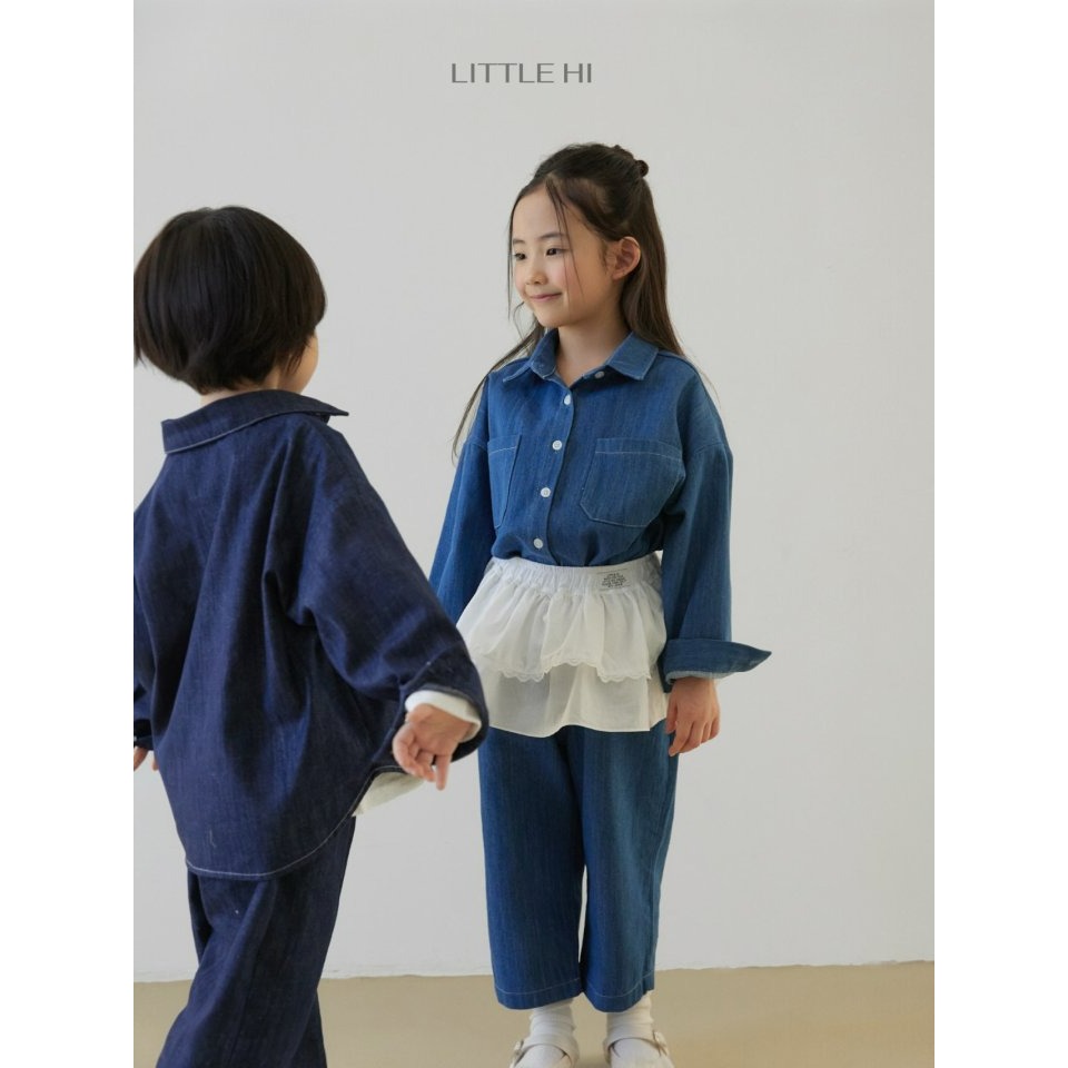 LITTLE HI 圍裙 리틀하이 레이스투티어에이프런-細節圖3