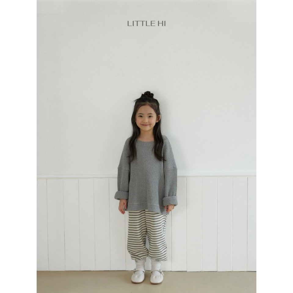LITTLE HI 上衣 리틀하이 빅와플맨투맨-細節圖5