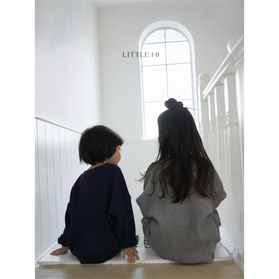 LITTLE HI 上衣 리틀하이 빅와플맨투맨-細節圖6