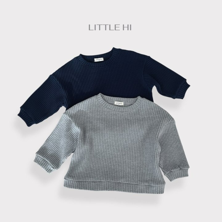 LITTLE HI 上衣 리틀하이 빅와플맨투맨-細節圖7