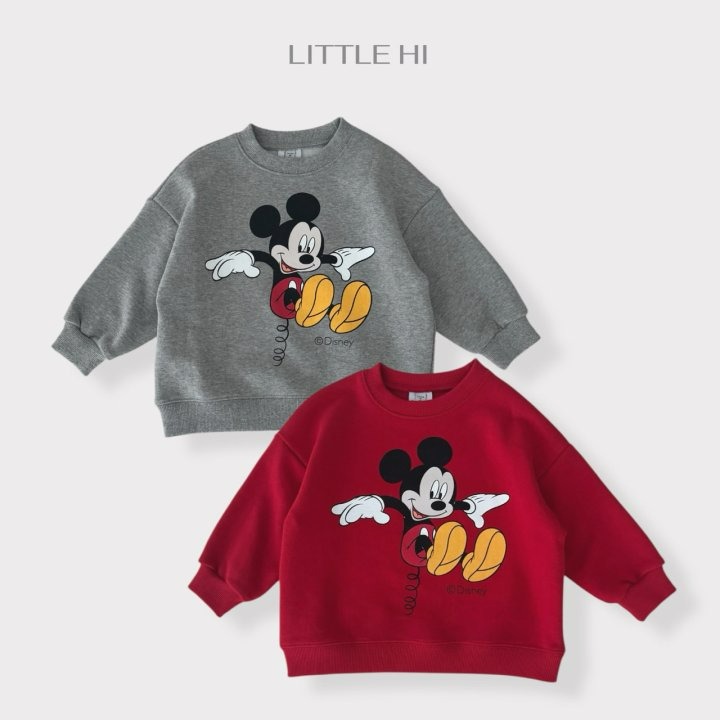 LITTLE HI 上衣 리틀하이 스프링미키맨투맨-細節圖6