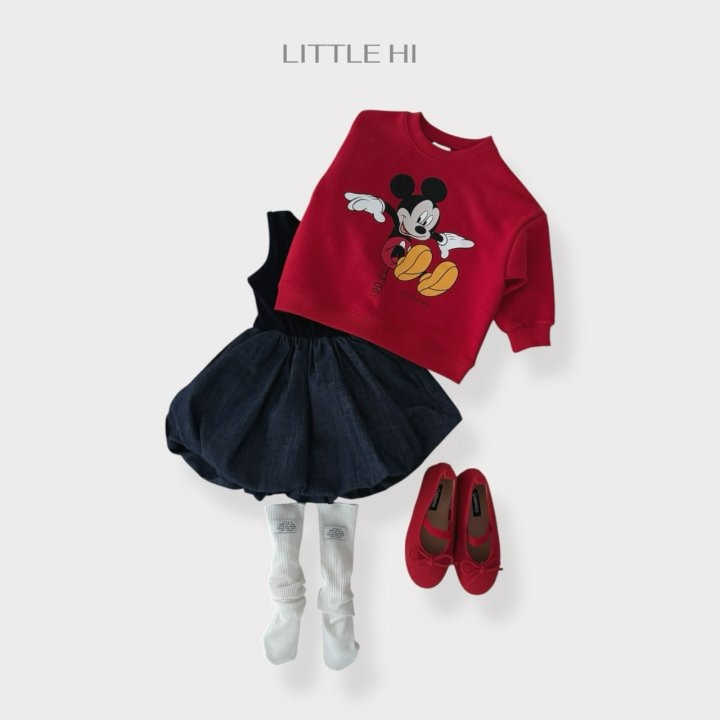 LITTLE HI 上衣 리틀하이 스프링미키맨투맨-細節圖9