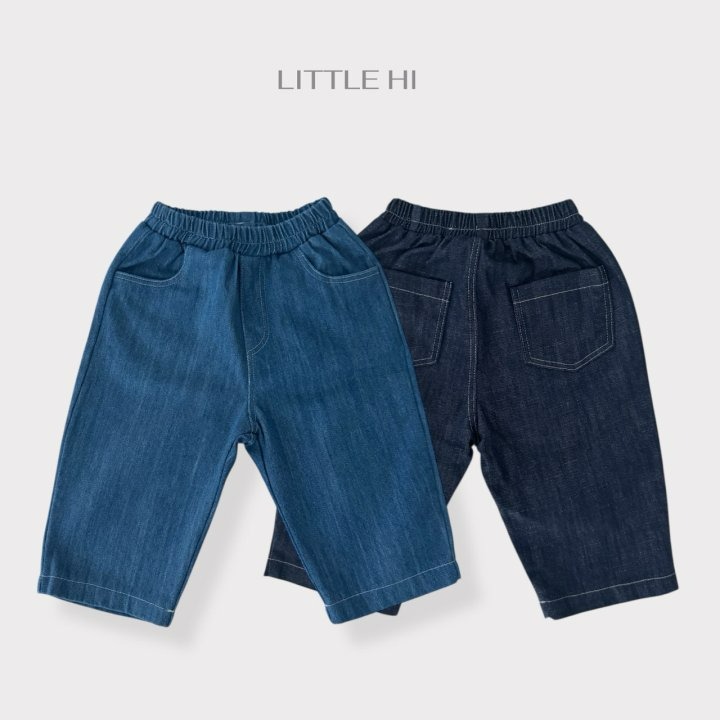 LITTLE HI 褲子 리틀하이 슬랍데님팬츠-細節圖6