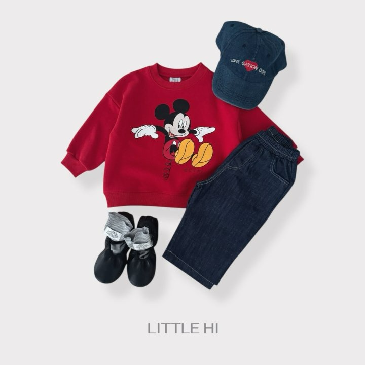 LITTLE HI 褲子 리틀하이 슬랍데님팬츠-細節圖9