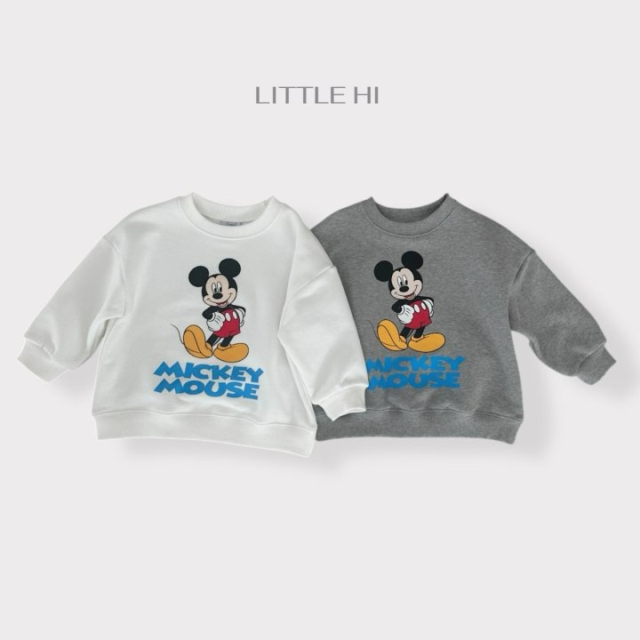 LITTLE HI 上衣 리틀하이 클래식미키맨투맨-細節圖9