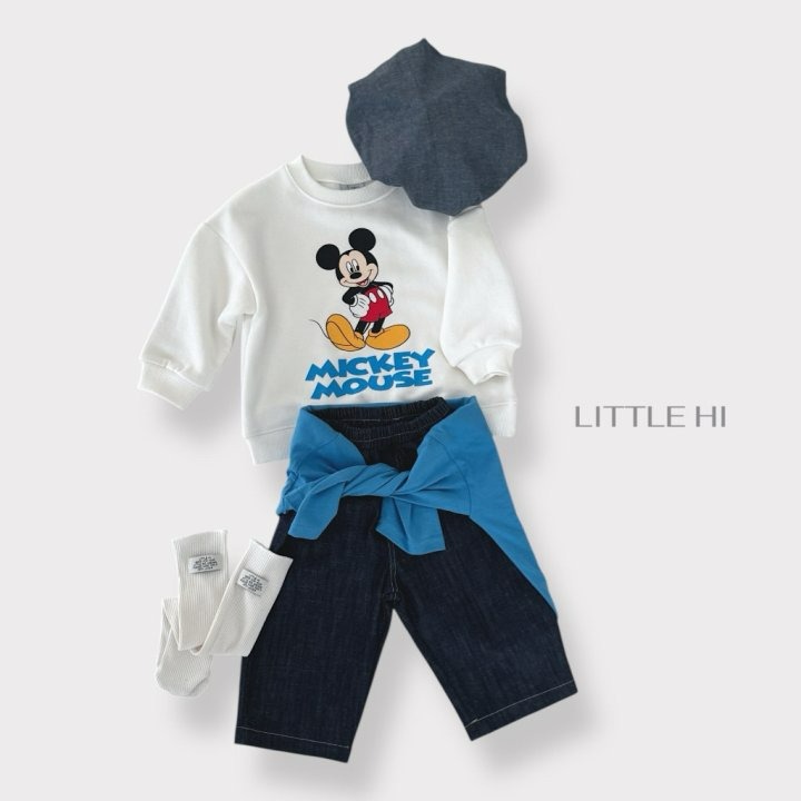 LITTLE HI 上衣 리틀하이 클래식미키맨투맨-細節圖10