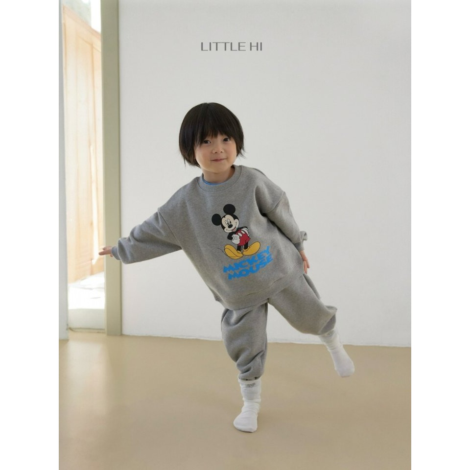 LITTLE HI 上衣 親子裝 리틀하이 클래식미키맨투맨성인-細節圖7