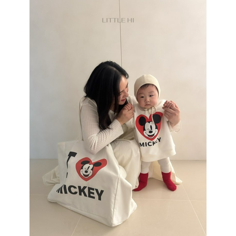 LITTLE HI 上衣 리틀하이 하트미키맨투맨-細節圖5