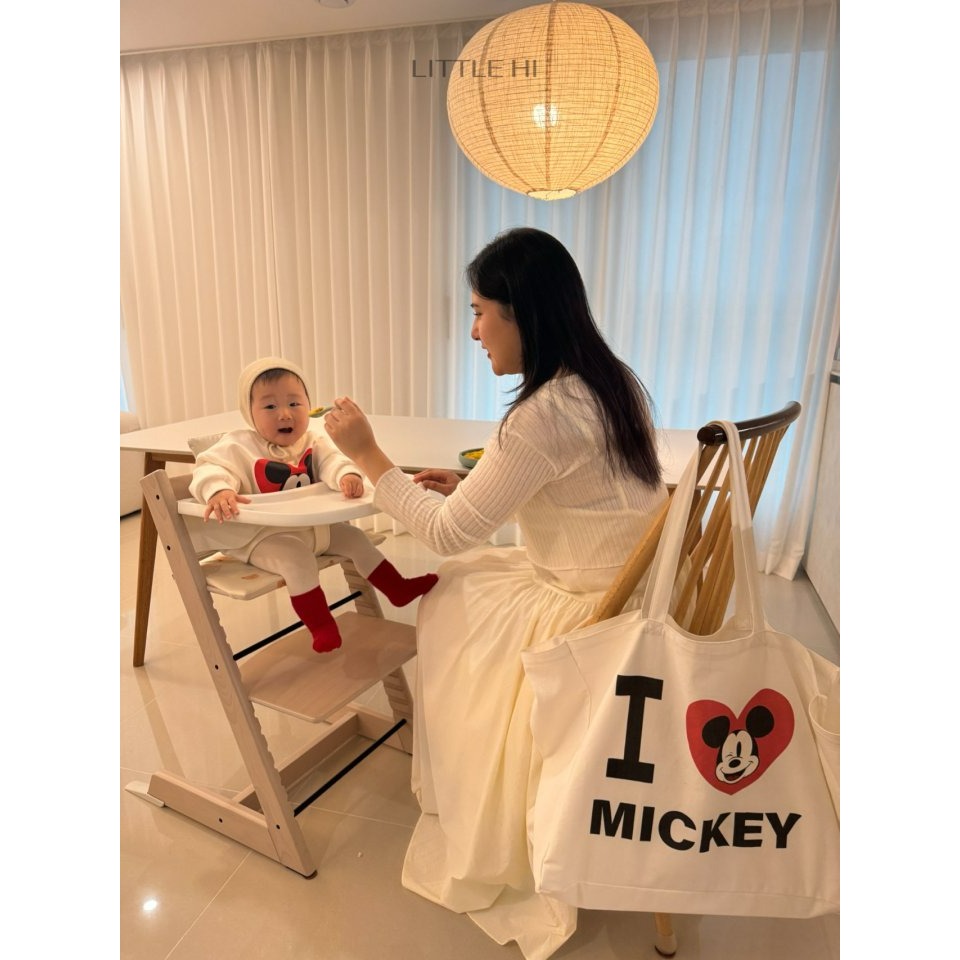 LITTLE HI 上衣 리틀하이 하트미키맨투맨-細節圖6