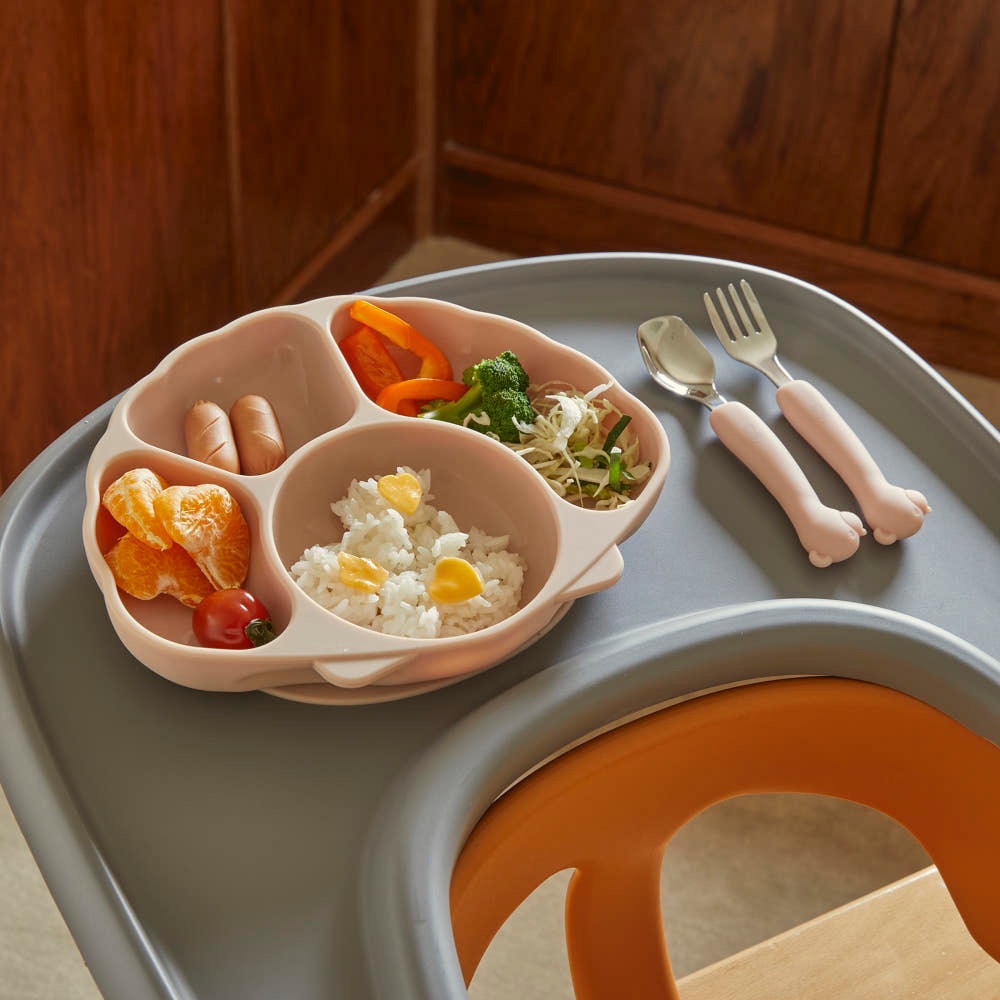 韓國製 扇貝吸盤餐盤(含蓋) 副食品-細節圖5