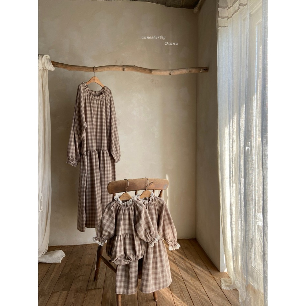 Anneshirley 앤셜리 親子裝 보헨원피스(M0M)-細節圖2