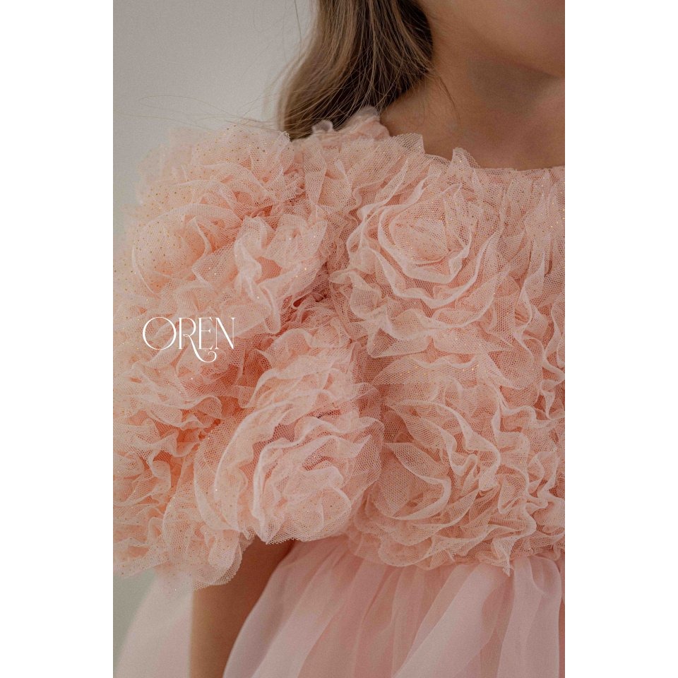 Oren 洋裝 오렌 블러썸로즈원피스키즈-細節圖4