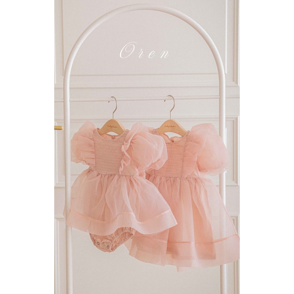 Oren 包屁衣 오렌 세레나핀턱오간자슈트-細節圖3