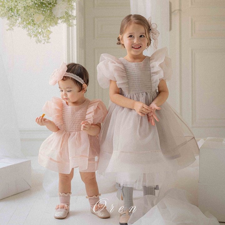 Oren 包屁衣 오렌 세레나핀턱오간자슈트-細節圖5