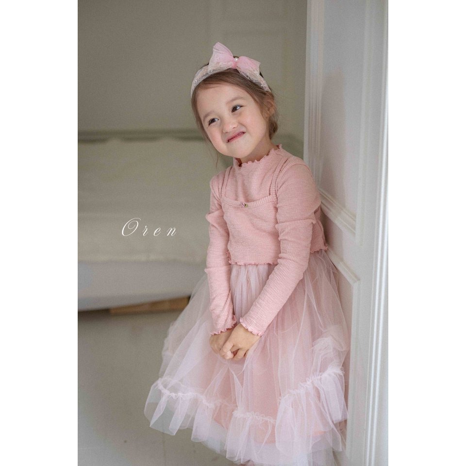 Oren 洋裝 오렌 세리엘골지튜튜원피스키즈-細節圖5