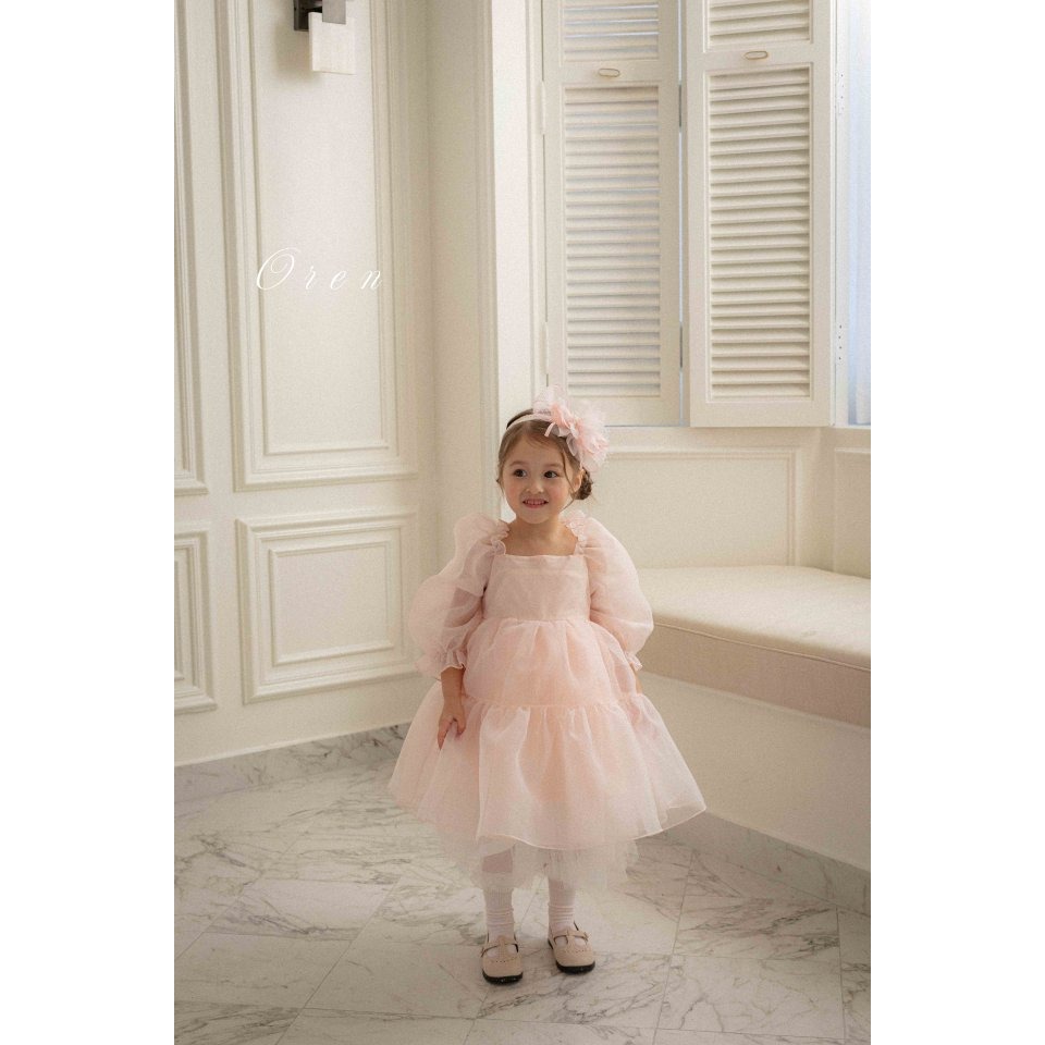 Oren 洋裝 오렌 세린느오간자원피스키즈-細節圖6