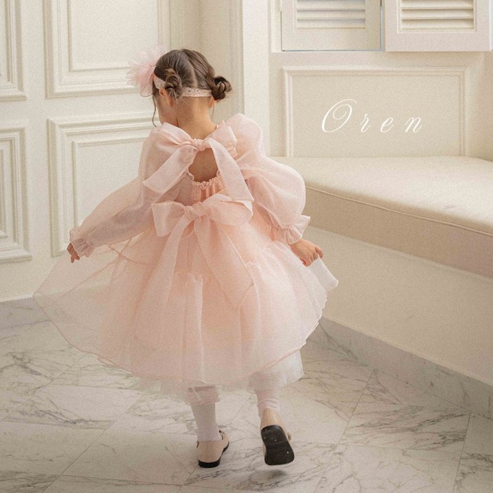 Oren 洋裝 오렌 세린느오간자원피스키즈-規格圖6