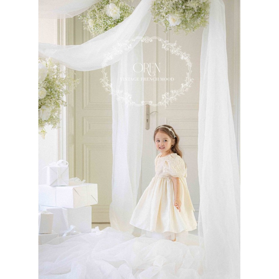 Oren 洋裝 오렌 에타블링드레스키즈-細節圖2