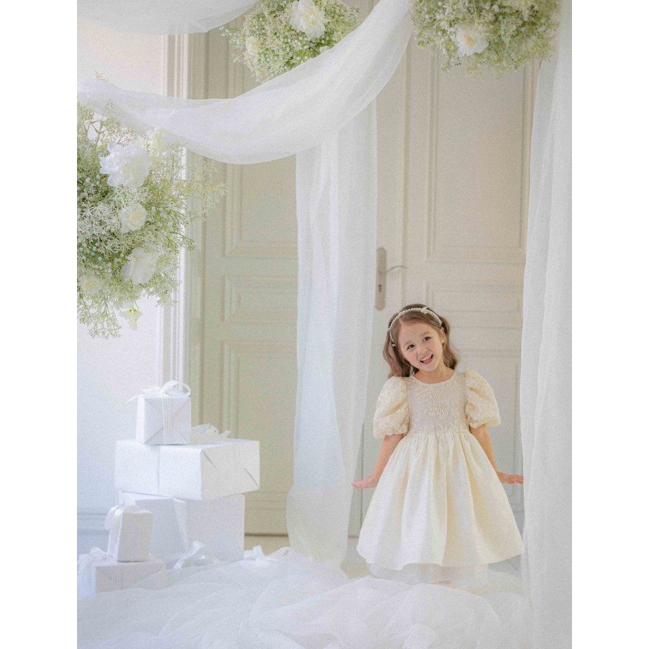 Oren 洋裝 오렌 에타블링드레스키즈-細節圖3