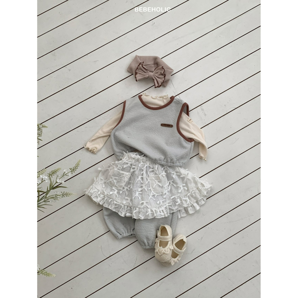 Bebeholic 裙子 베베홀릭 프랑레이어드스커트-細節圖9