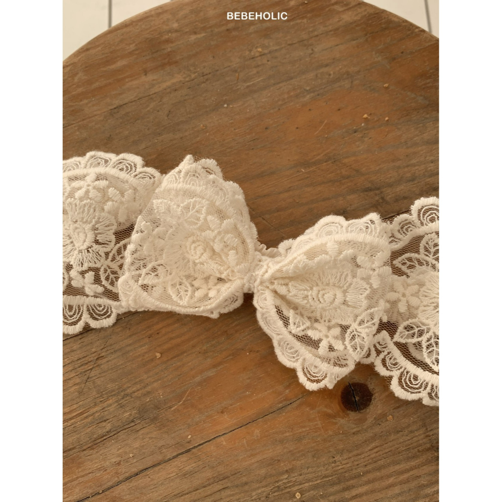 Bebeholic 髮飾 베베홀릭 레이스헤어밴드(1~4)-細節圖6
