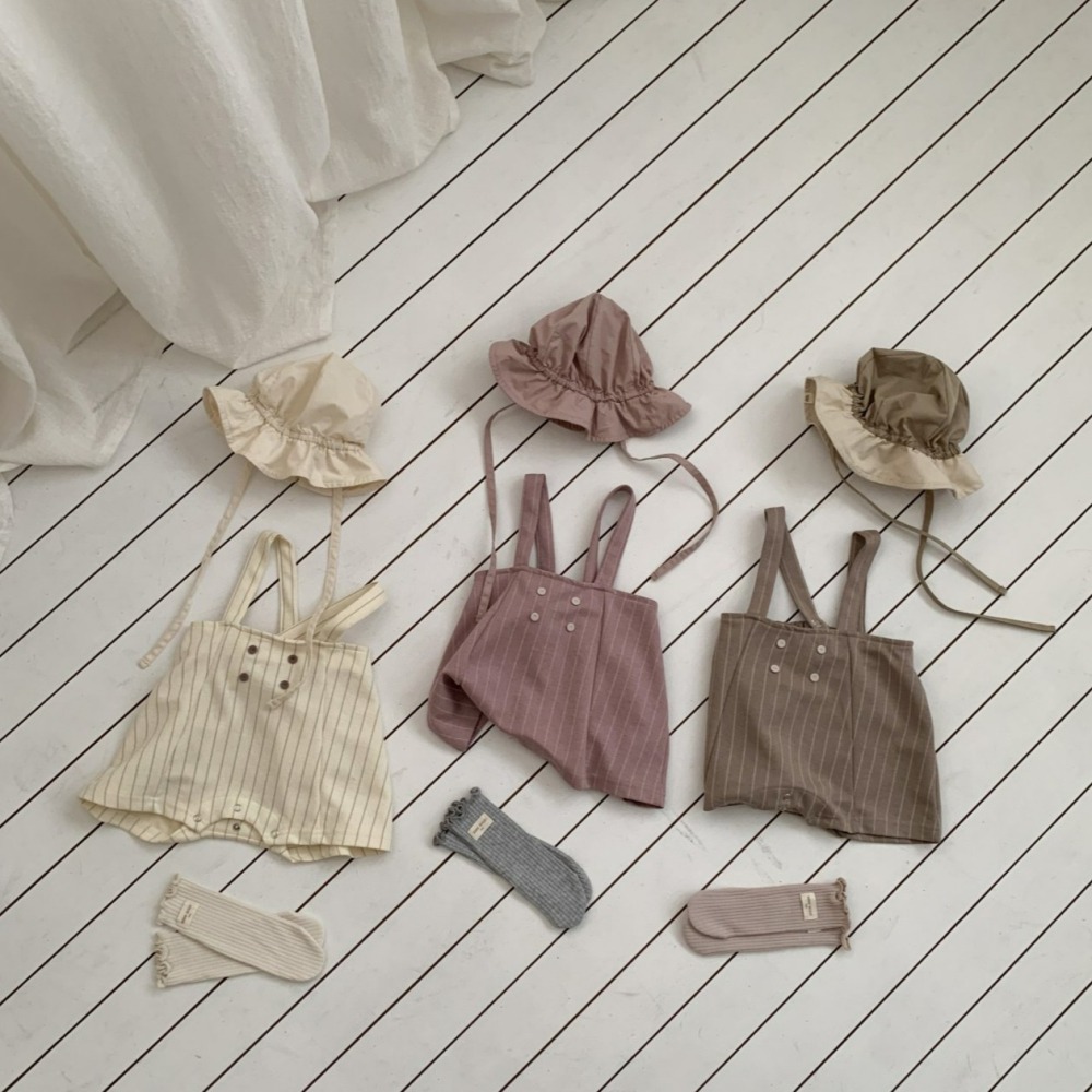 Bebeholic 吊帶褲 베베홀릭 스티치멜빵바지-細節圖3