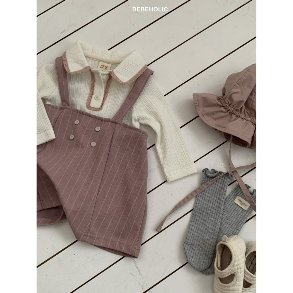 Bebeholic 吊帶褲 베베홀릭 스티치멜빵바지-細節圖7