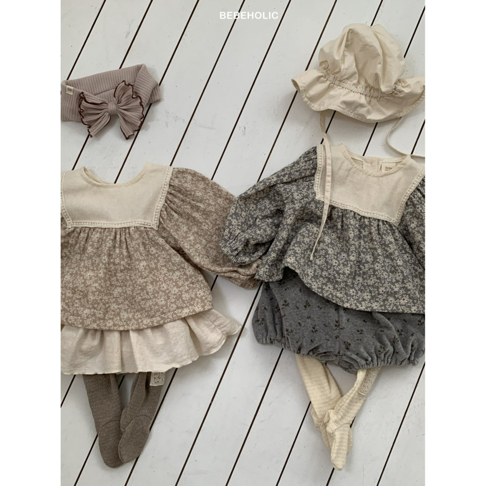 Bebeholic 上衣 베베홀릭 안개브라운스-細節圖5