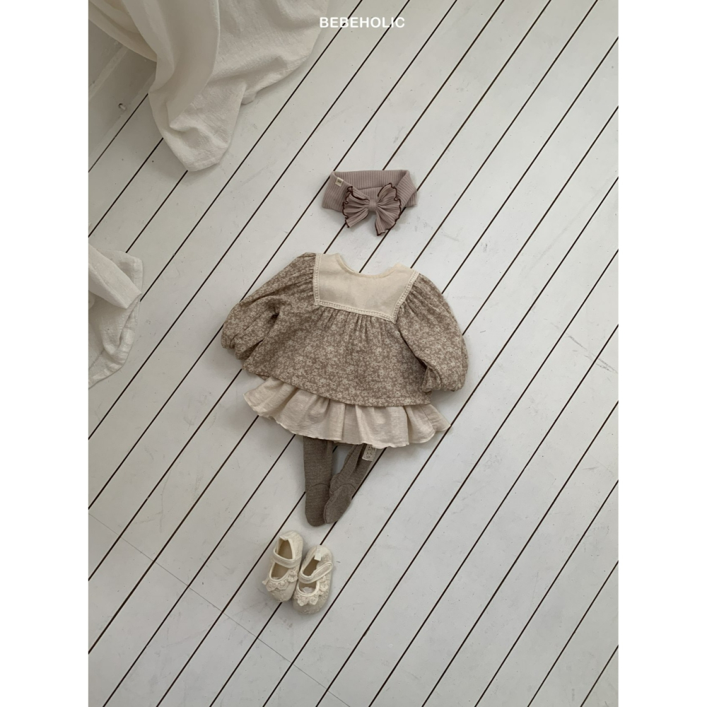 Bebeholic 上衣 베베홀릭 안개브라운스-細節圖6