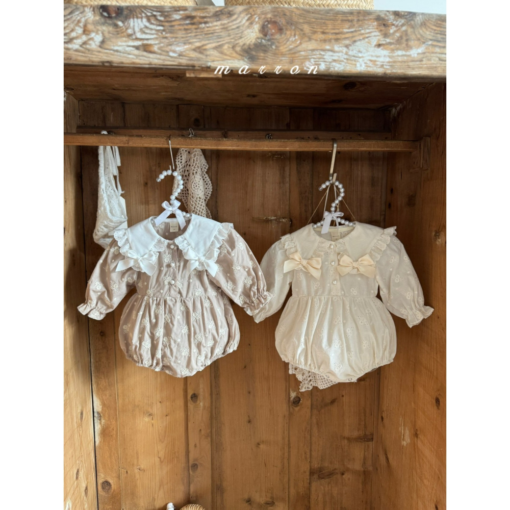 Marron 包屁衣 마론 쁘띠리본슈트-細節圖4