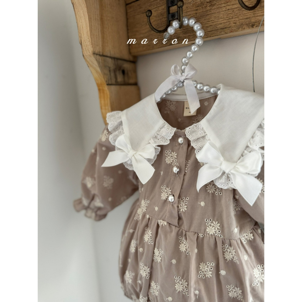Marron 包屁衣 마론 쁘띠리본슈트-細節圖5