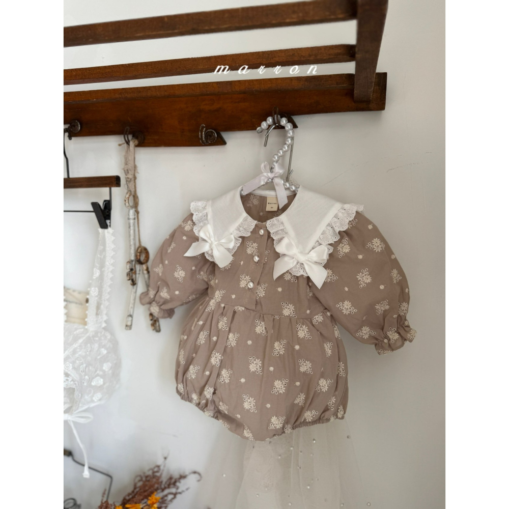 Marron 包屁衣 마론 쁘띠리본슈트-細節圖6