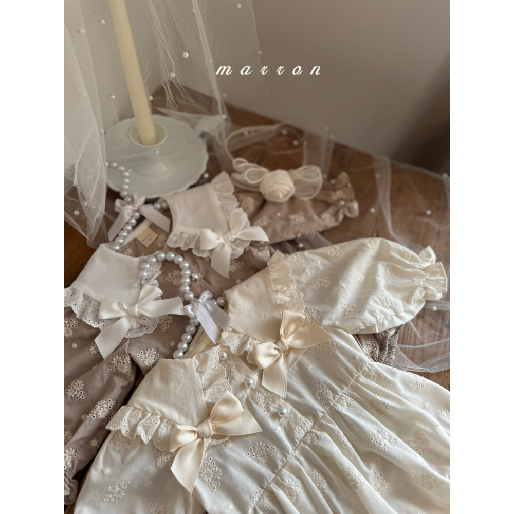 Marron 包屁衣 마론 쁘띠리본슈트-細節圖8