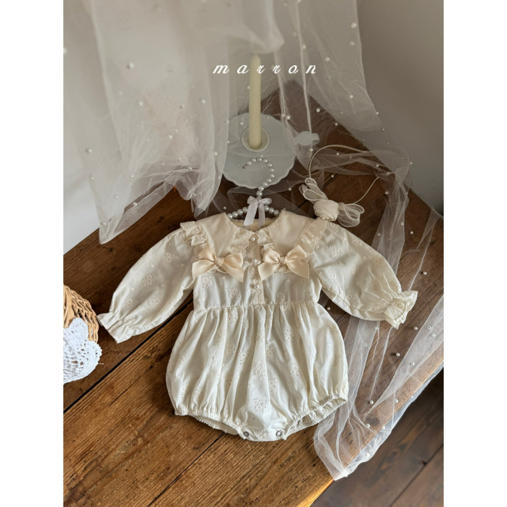 Marron 包屁衣 마론 쁘띠리본슈트-細節圖9