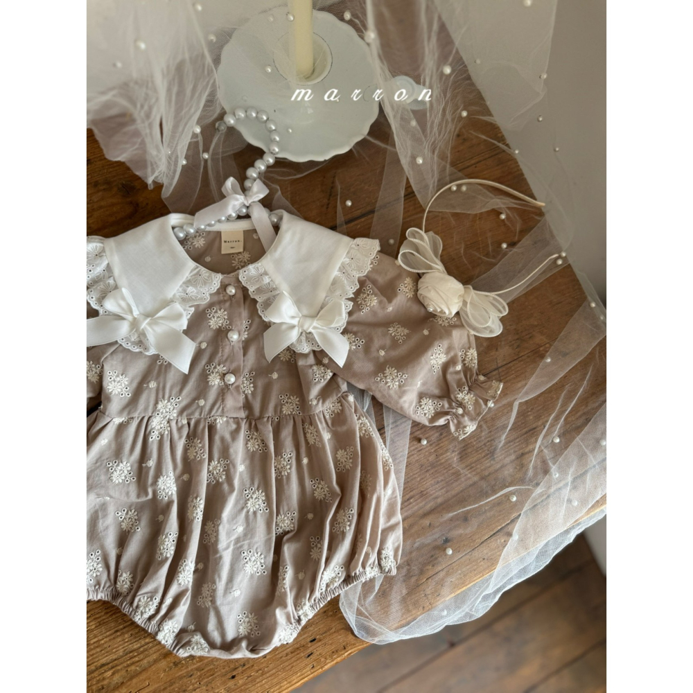 Marron 包屁衣 마론 쁘띠리본슈트-細節圖10