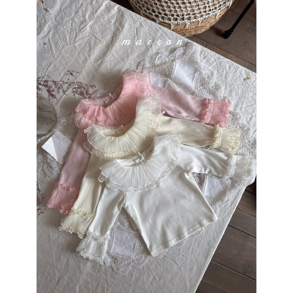 Marron 上衣 마론 스텔라티셔츠-細節圖2