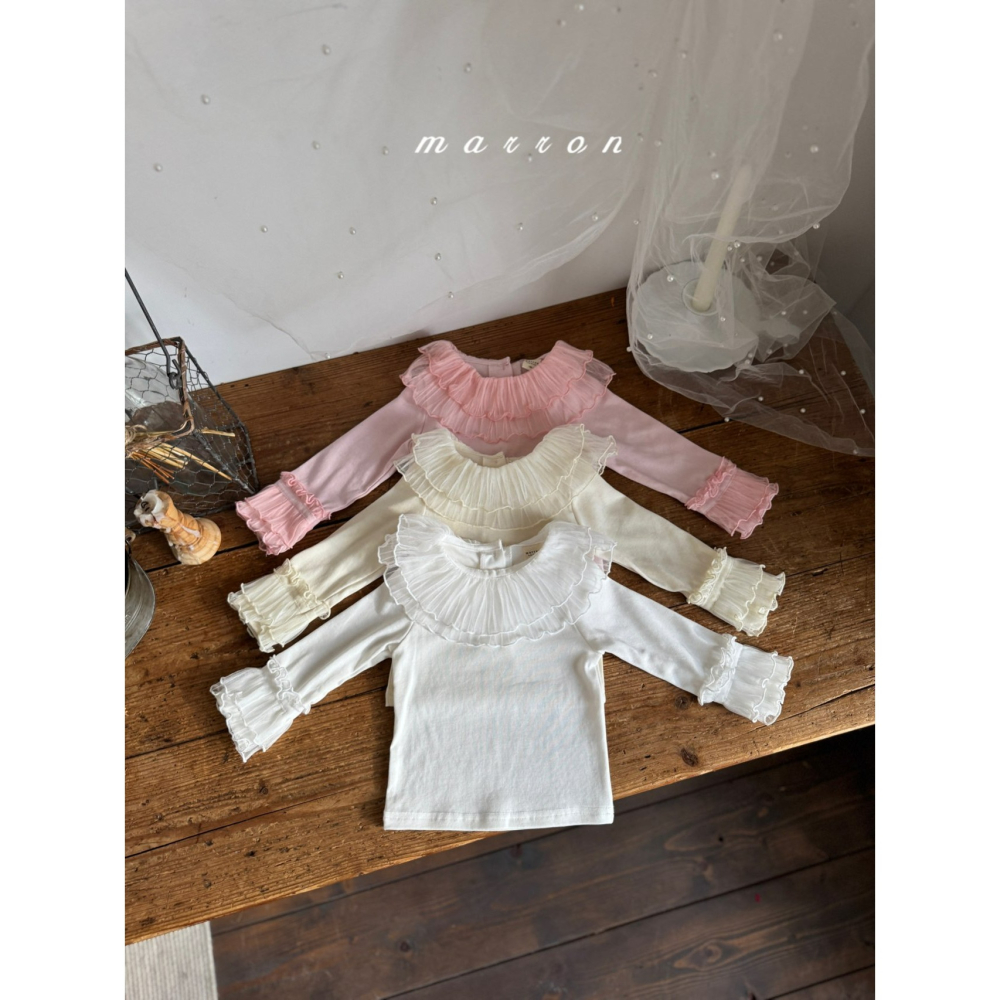 Marron 上衣 마론 스텔라티셔츠-細節圖3