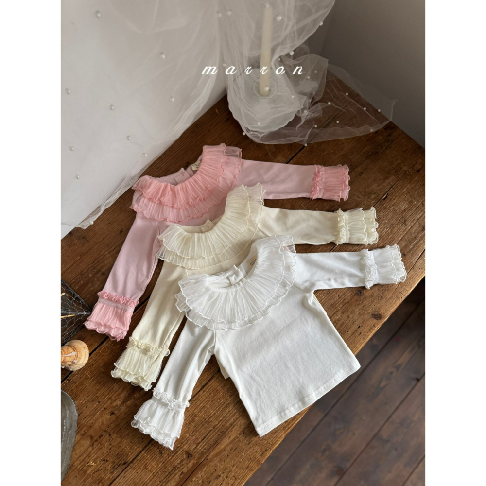 Marron 上衣 마론 스텔라티셔츠-細節圖4