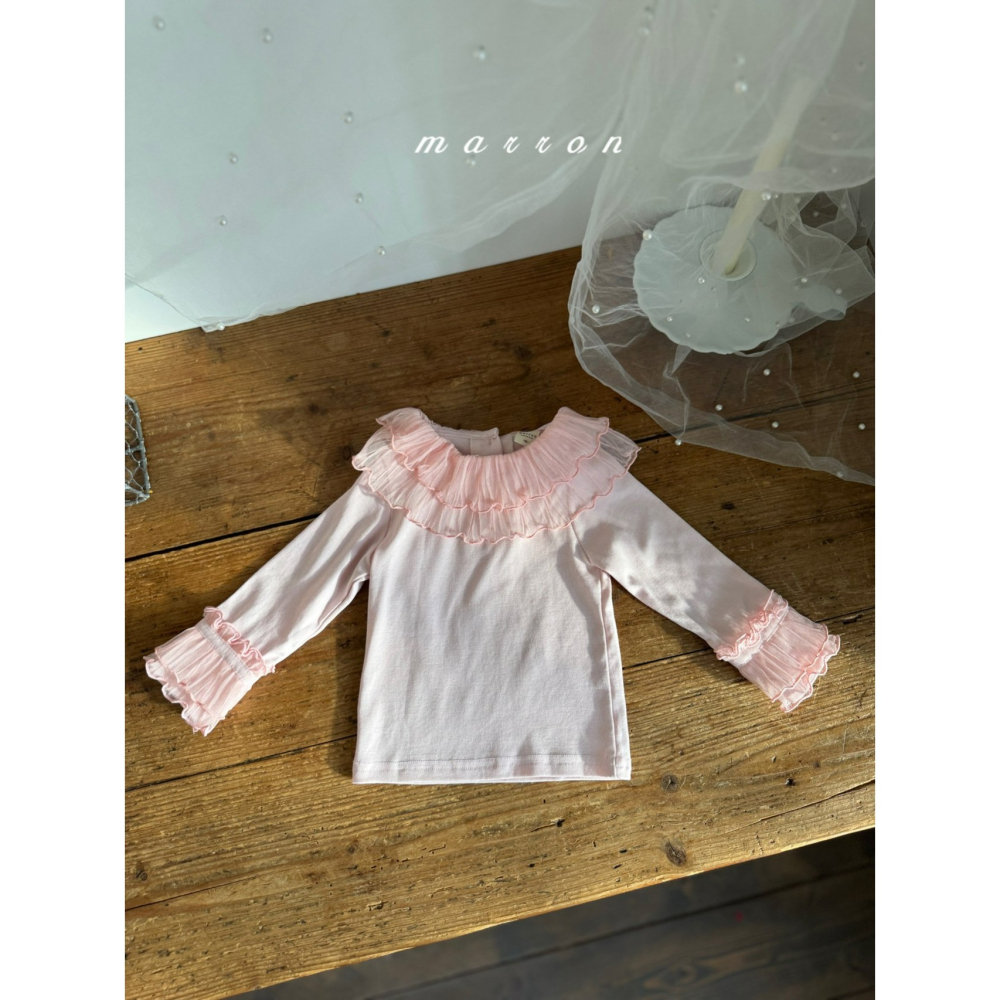 Marron 上衣 마론 스텔라티셔츠-細節圖7