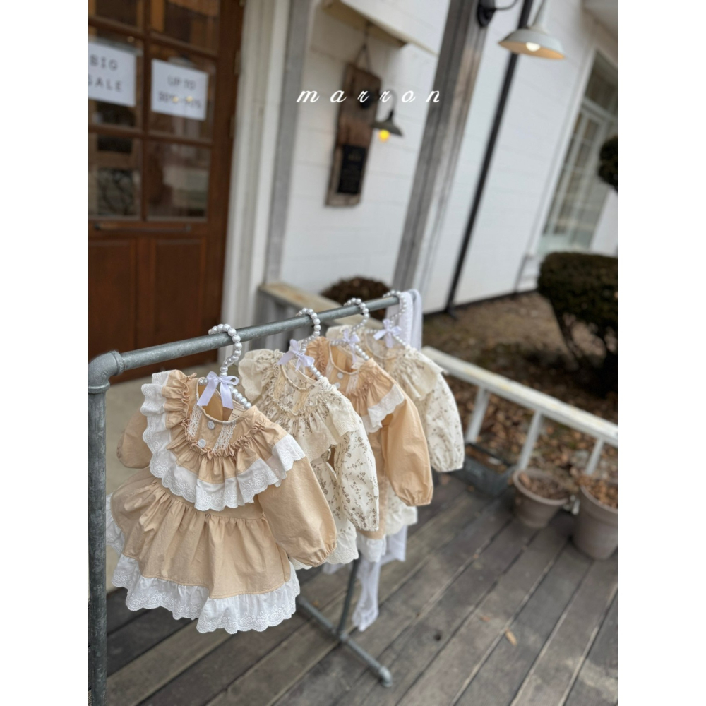 Marron 洋裝 마론 아네스원피스(꽃)-細節圖4