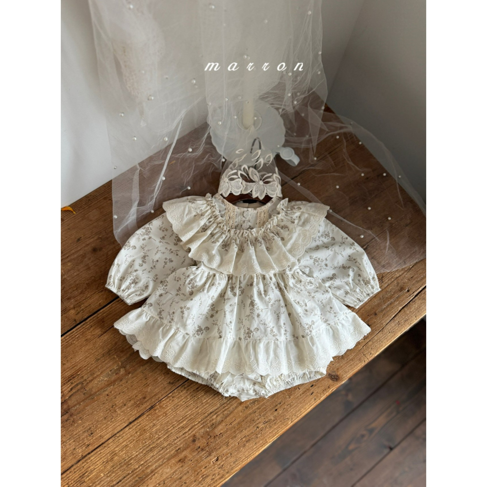 Marron 洋裝 마론 아네스원피스(꽃)-細節圖5