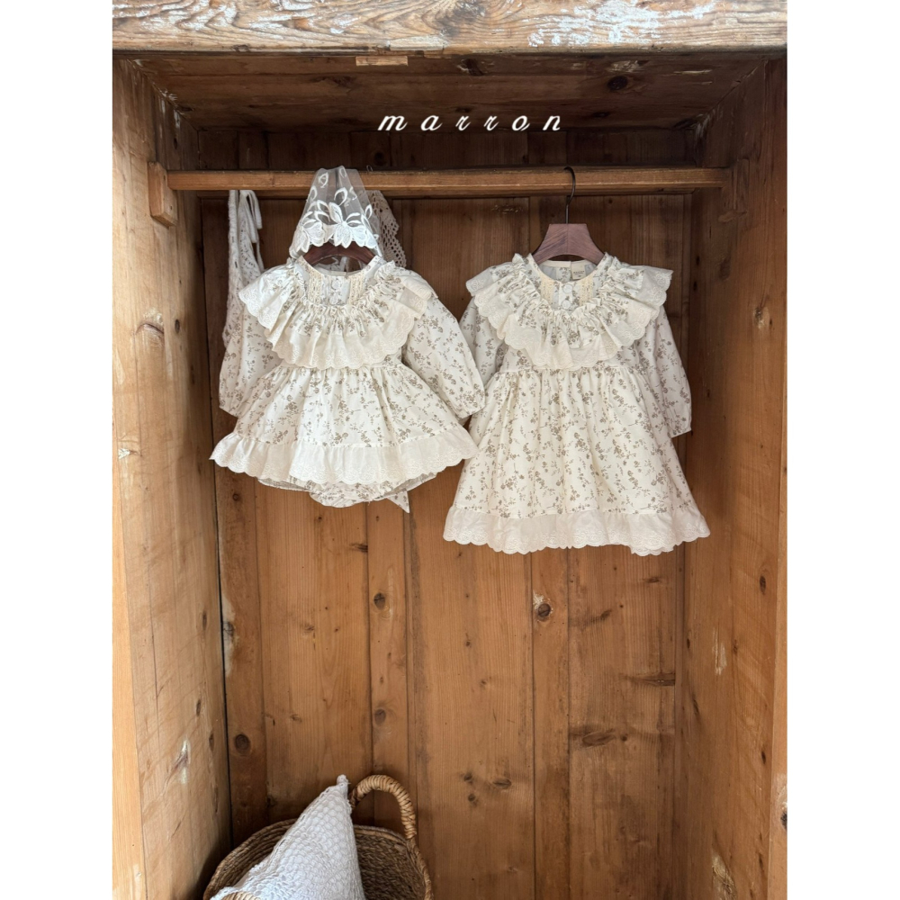 Marron 洋裝 마론 아네스원피스(꽃)-細節圖8