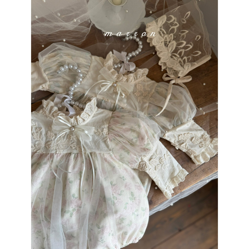 Marron 別針 마론 진주리본브로치-細節圖5