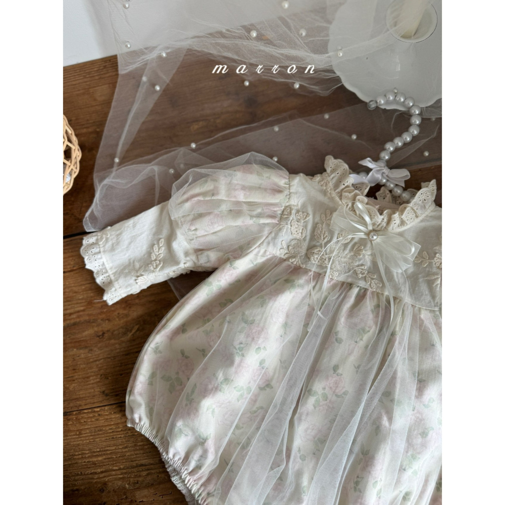 Marron 別針 마론 진주리본브로치-細節圖6