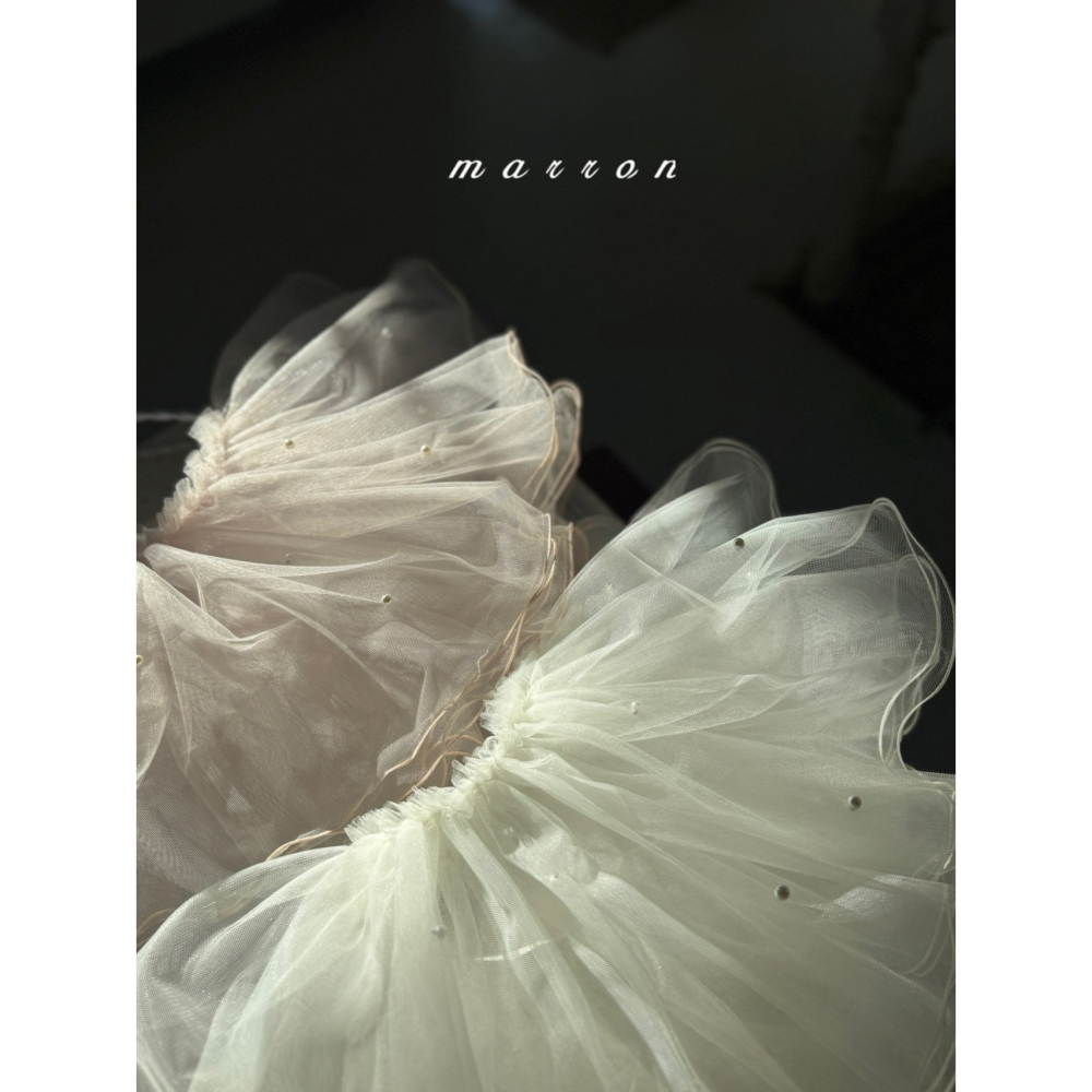 Marron 裙子 마론 진주스커트-細節圖4
