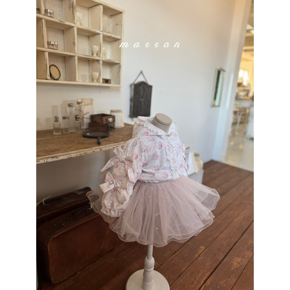 Marron 裙子 마론 진주스커트-細節圖5