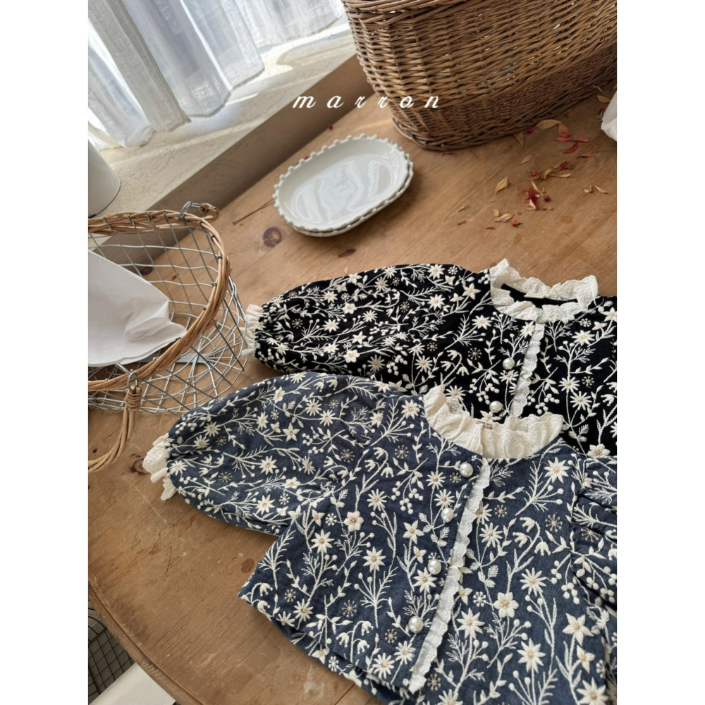 Marron 外套 마론 플라워자켓-細節圖2