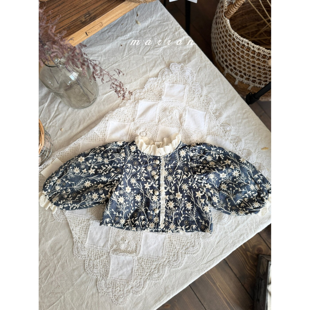 Marron 外套 마론 플라워자켓-細節圖3