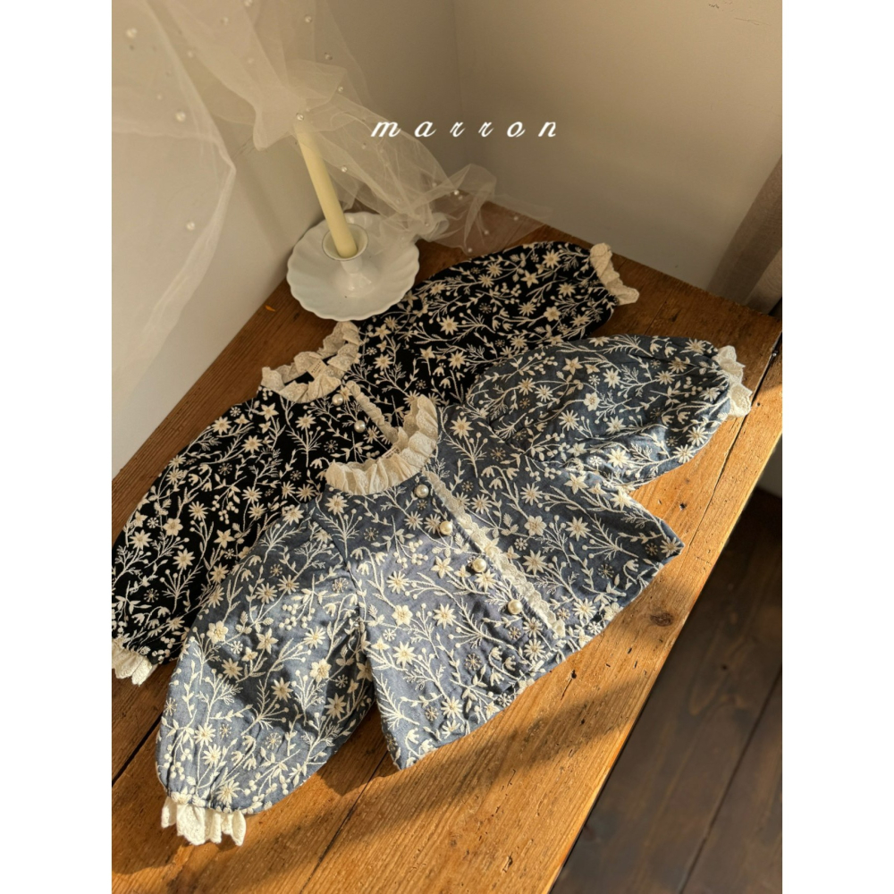 Marron 外套 마론 플라워자켓-細節圖4